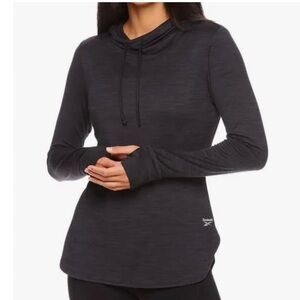 Reebok Women’s Performance Hoodie Dark Gray Size M NWT